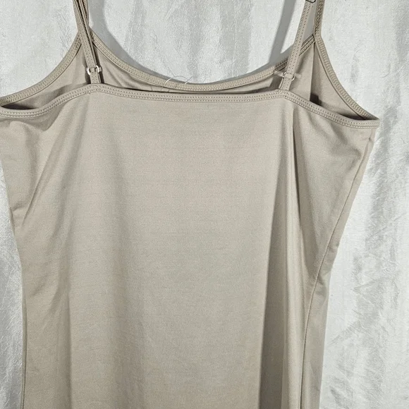 White House Black Market Tan Sleeveless Fitted Camisole. #073 - Picture 3 of 6